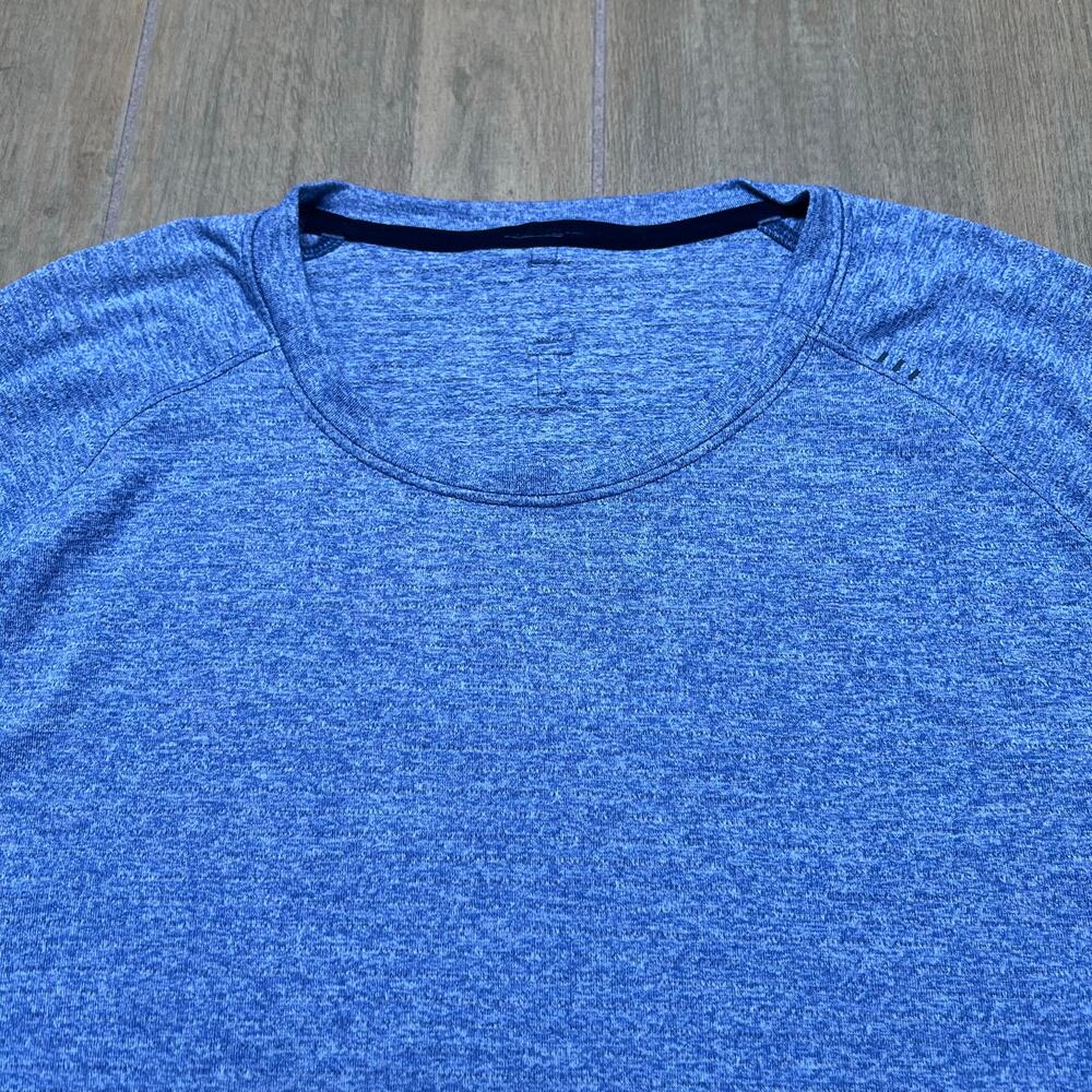 Lululemon Metal Vent Tech Shirt Mens XL Blue Short Sleeve Athletic gym - Picture 2 of 10